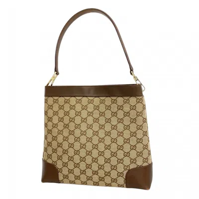 Pre-owned Gucci Brown Canvas Shoulder Bag ()