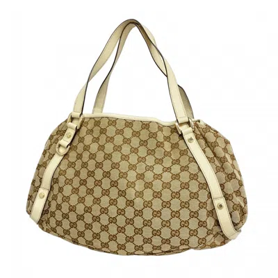 Pre-owned Gucci Brown Canvas Shoulder Bag ()