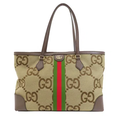 Pre-owned Gucci Brown Canvas Tote Bag ()