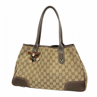 Pre-owned Gucci Brown Canvas Tote Bag ()