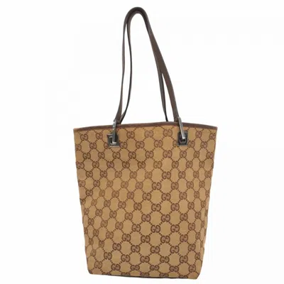 Pre-owned Gucci Brown Canvas Tote Bag ()