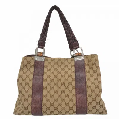 Pre-owned Gucci Brown Canvas Tote Bag ()