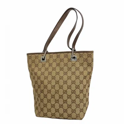 Pre-owned Gucci Brown Canvas Tote Bag ()