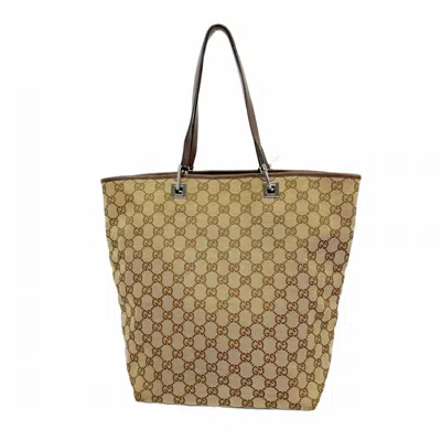 Pre-owned Gucci Brown Canvas Tote Bag ()