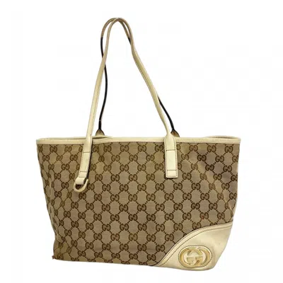 Pre-owned Gucci Brown Canvas Tote Bag ()