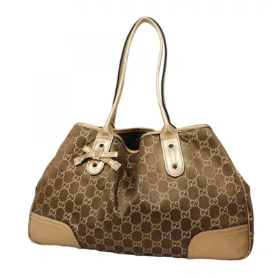 Pre-owned Gucci Brown Canvas Tote Bag ()