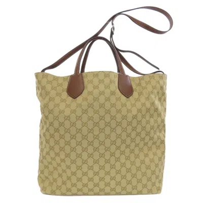 Pre-owned Gucci Brown Canvas Tote Bag ()