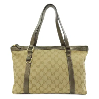Pre-owned Gucci Brown Canvas Tote Bag ()