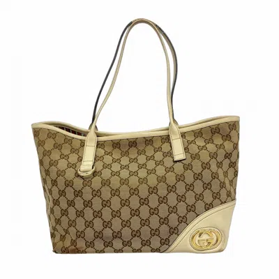 Pre-owned Gucci Brown Canvas Tote Bag ()