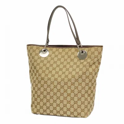 Pre-owned Gucci Brown Canvas Tote Bag ()
