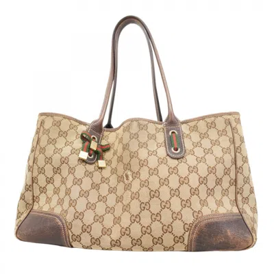 Pre-owned Gucci Brown Canvas Tote Bag ()