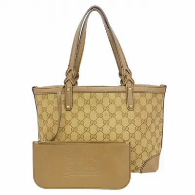 Pre-owned Gucci Brown Canvas Tote Bag ()