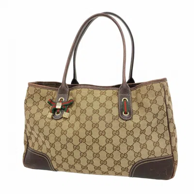 Pre-owned Gucci Brown Canvas Tote Bag ()