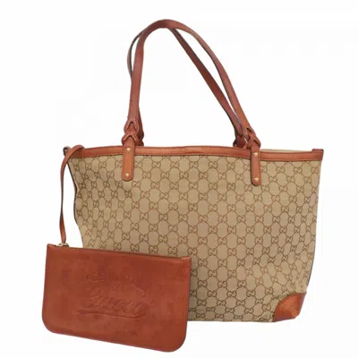 Pre-owned Gucci Brown Canvas Tote Bag ()
