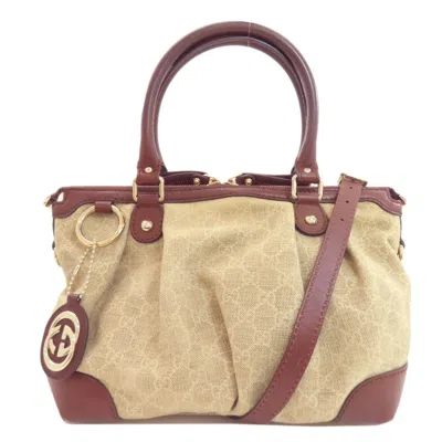 Pre-owned Gucci Brown Canvas Tote Bag ()