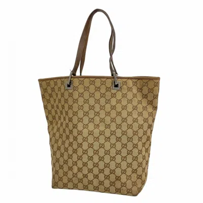 Pre-owned Gucci Brown Canvas Tote Bag ()