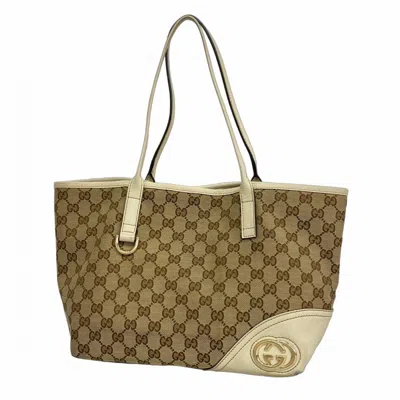 Pre-owned Gucci Brown Canvas Tote Bag ()
