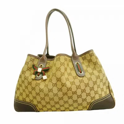 Pre-owned Gucci Brown Canvas Tote Bag ()