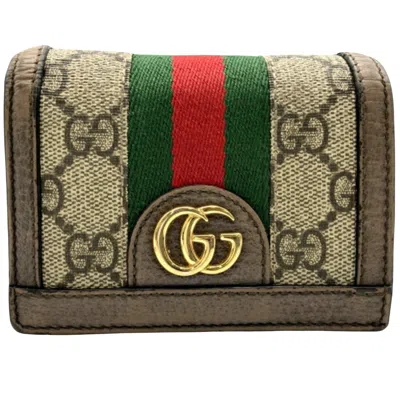 Gucci Brown Canvas Wallet  ()