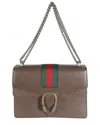 Gucci Brown Canvas Web Medium Dionysus (authentic Pre-loved)