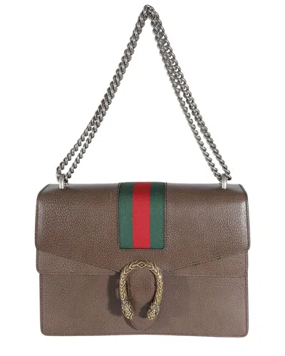 Gucci Brown Canvas Web Medium Dionysus (authentic Pre-loved)