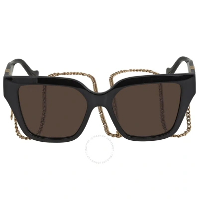 Gucci Brown Cat Eye Ladies Sunglasses Gg1023s 005 54 In Black / Brown
