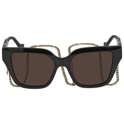 Pre-owned Gucci Brown Cat Eye Ladies Sunglasses Gg1023s 005 54 Gg1023s 005 54