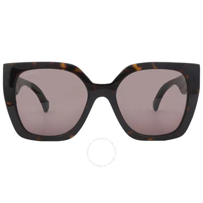 Gucci Brown Cat Eye Ladies Sunglasses Gg1300s 002 55