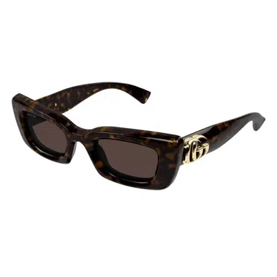 Gucci Brown Cat Eye Ladies Sunglasses Gg1827s 002 49 In Black