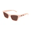 Gucci Brown Cat Eye Ladies Sunglasses Gg1982s 004 53 In Neutral