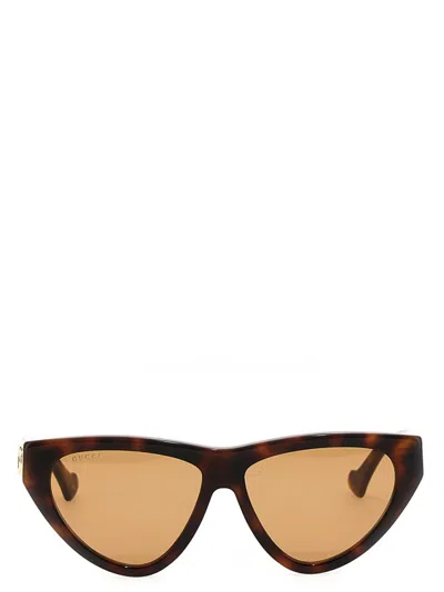 Gucci Brown Cat Eye Sunglasses