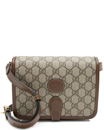 Gucci Brown Coated Canvas & Leather Interlocking G Mini Crossbody (authentic  Pre-loved)