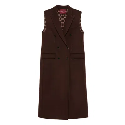 Gucci Brown Coats - Double Breasted & Peacoats Women
