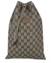 Gucci Brown Cotton Ophidia Clutch (authentic Pre-loved) In Multi