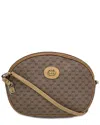 Gucci Brown Cotton Ophidia Zip Crossbody (authentic Pre-loved) In Brown