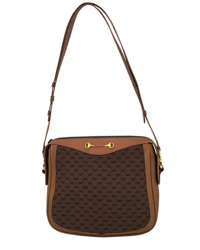 Gucci Brown Cotton Shoulder Bag (authentic Pre-loved)