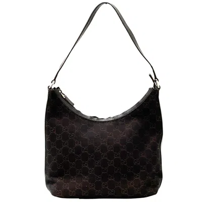 Pre-owned Gucci Brown Dark Brown Gg Canvas Shoulder Bag ()
