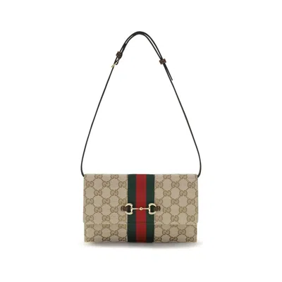 Gucci Brown Fabric Wallet