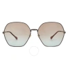 Gucci Brown Geometric Ladies Sunglasses Gg1335s 004 62 In Brown