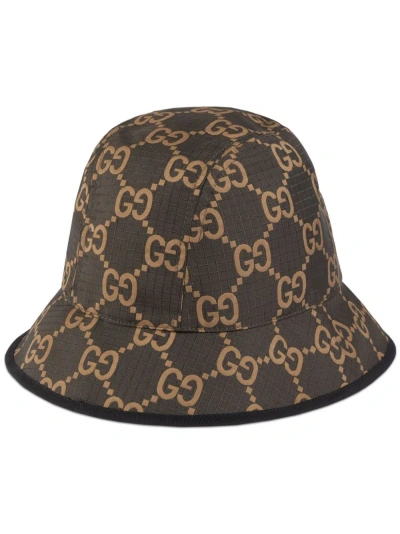 Gucci Brown Gg Canvas Bucket Hat