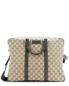 Gucci Brown Gg Canvas Convertible Briefcase With Medium (authentic Pre-loved) In Brown