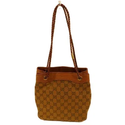 Pre-owned Gucci Brown Gg Canvas Handbag Shoulder Bag ()
