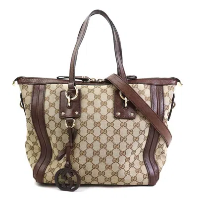 Pre-owned Gucci Brown Gg Canvas Handbag Shoulder Bag ()