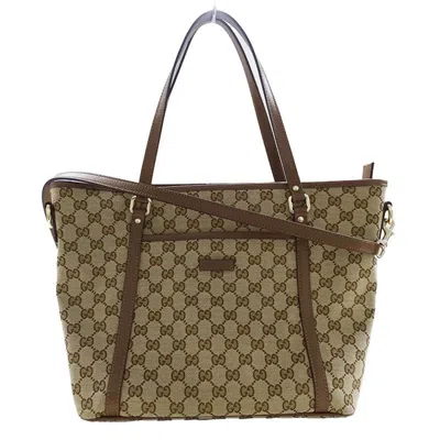 Pre-owned Gucci Brown Gg Canvas Handbag Shoulder Bag ()