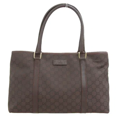 Pre-owned Gucci Brown Gg Canvas Handbag Tote Bag ()