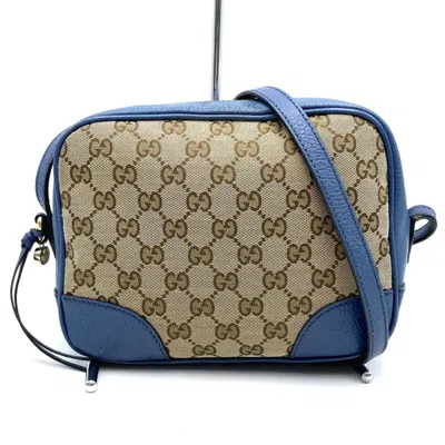Pre-owned Gucci Brown Gg Canvas Leather Shoulder Bag ()