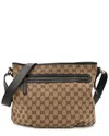 Gucci Brown Gg Canvas Messenger Bag Gg Canvas (authentic Pre-loved) In Brown