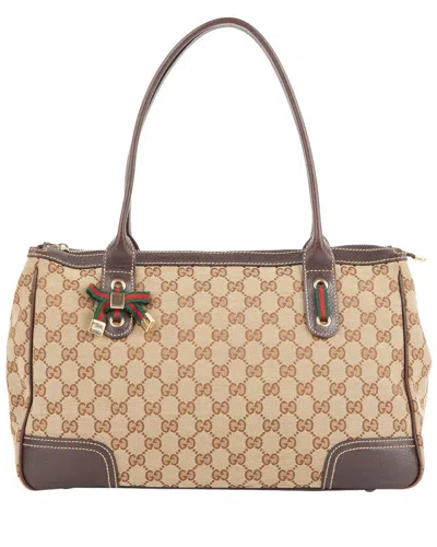 Gucci Brown Gg Canvas Princy Tote (authentic Pre-loved)