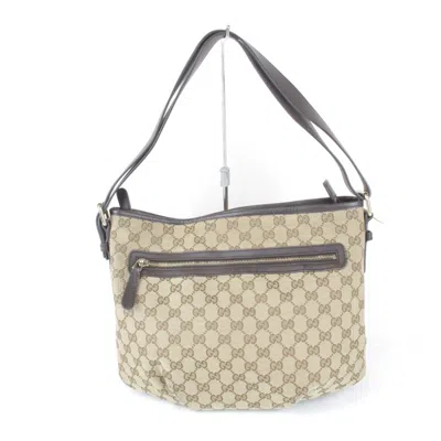 Pre-owned Gucci Brown Gg Canvas Shoulder Bag ()