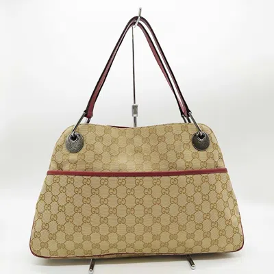 Pre-owned Gucci Brown Gg Canvas Shoulder Bag ()